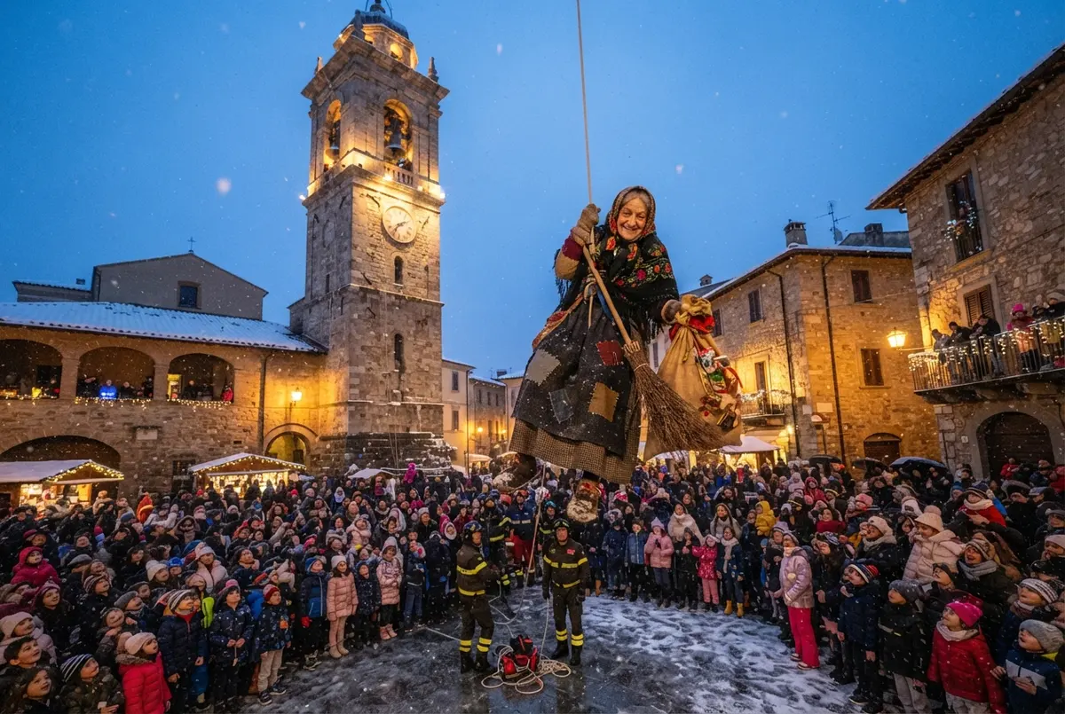 La Befana scende dal campanile di Morgex, Morgex, Valle d'Aosta