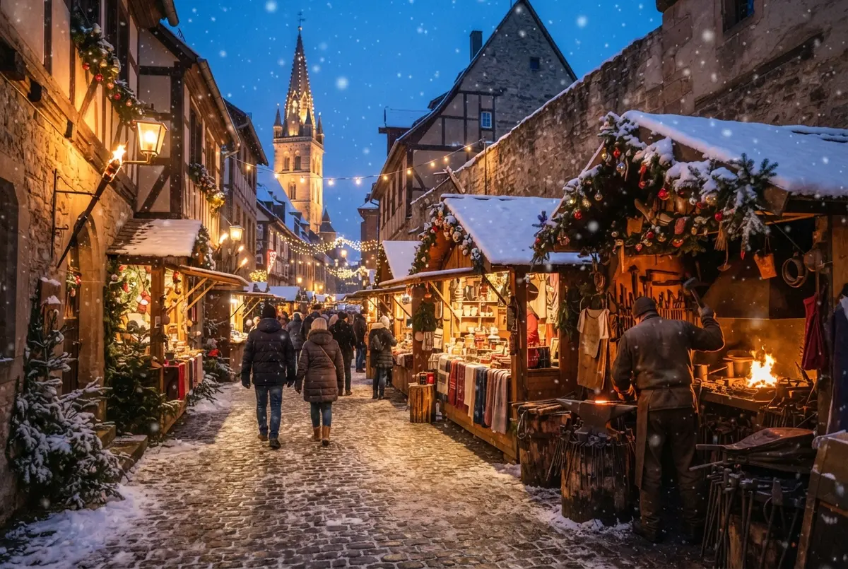 Small Medieval Christmas Market at the Tour Jean-sans-Peur, Paris