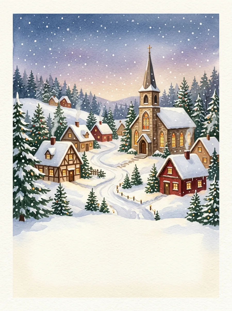 Snowy village