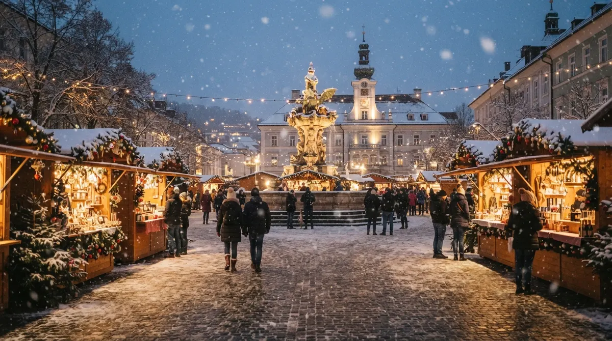 Christkindlmarkt am Neuen Platz Klagenfurt (Klagenfurti Christkindl-vásár a Neuer Platzon), Klagenfurt