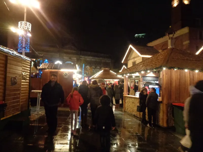 Leeds German Christmas Market at night
