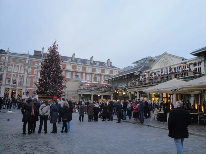 Covent Garden Market decorated for Christmas, December 2011