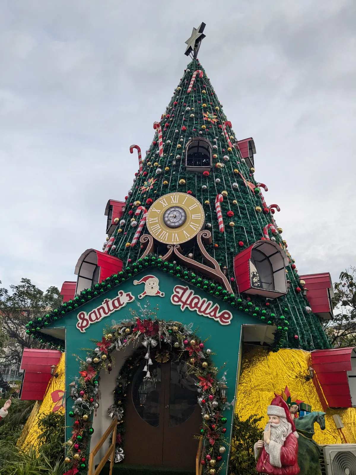 Santa's House inside the giant Christmas tree-shaped structure at the Mandaue Christmas Village
