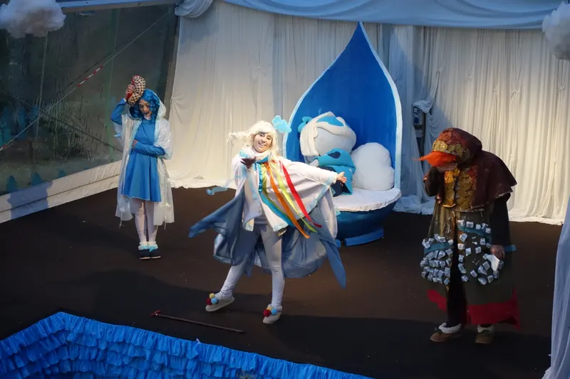 Espetáculo de teatro no Perlim, o festival de Natal de Santa Maria da Feira